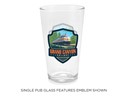 Grand Canyon Railway Diesel Engine Emblem Pub Glass