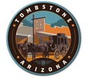 AZ Tombstone OK Circle Magnet