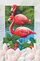 Fanciful Flamingos Folded - W/Env