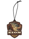 Zion NP Majestic Valley Emblem Wood Ornament