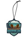 Greenwood Lake, NY Emblem Wood Ornament