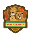 Atlanta Zoo Lion Emblem Sticker
