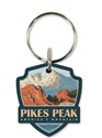 Pikes Peak CO Hiker's Delight Wood Key Ring