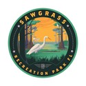 Sawgrass Egret Circle Sticker