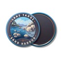 Lake Tahoe Sand Harbor Kayaker Circle Magnet