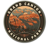 Grand Canyon NP Sunrise Circle Magnet