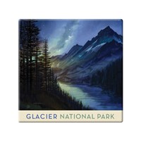 Glacier National Park Starlight Square Magnet