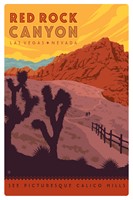 Red Rock Canyon NV Magnetic Postcard