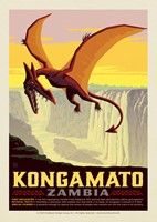 Mythical Creatures Zambian Kongamato Postcard