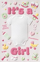 Baby Girl Onesie (BY) Folded W/Env