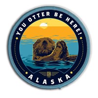 "AK You Otter Be Here" Circle Patch