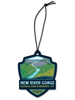 New River Gorge NP & Preserve Landscape Emblem Wood Ornament