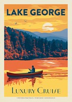 Lake George NY Luxury Cruise Postcard