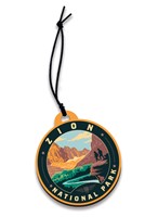 Zion NP 100th Circle Wood Ornament