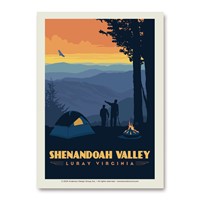 Shenandoah Valley Luray Camping Vert Sticker