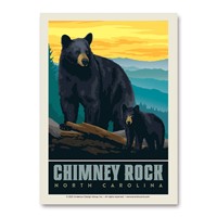 Chimney Rock, NC Bears Sunset Vert Sticker
