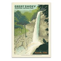 Great Smoky Mountains NP Rainbow Falls Postcard