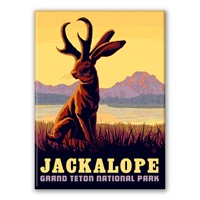Grand Teton NP Jackalope Magnet