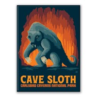 Carlsbad Caverns NP Cave Sloth Magnet