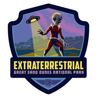 Great Sand Dunes NP Extraterrestrials Emblem Sticker