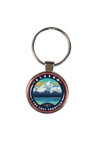 AK Wrangell Kayaks Circle Dome Key Ring