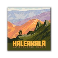 Haleakala NP Crater View Square Magnet