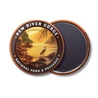 New River Gorge NP & Preserve Daybreak Circle Magnet