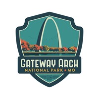 Gateway Arch NP Emblem Vinyl Magnet