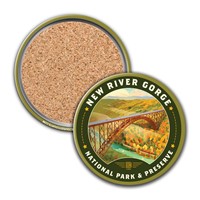 New River Gorge NP & Preserve Bird's Eye View Circle Coaster
