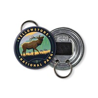 Yellowstone NP Elk Circle Bottle Opener