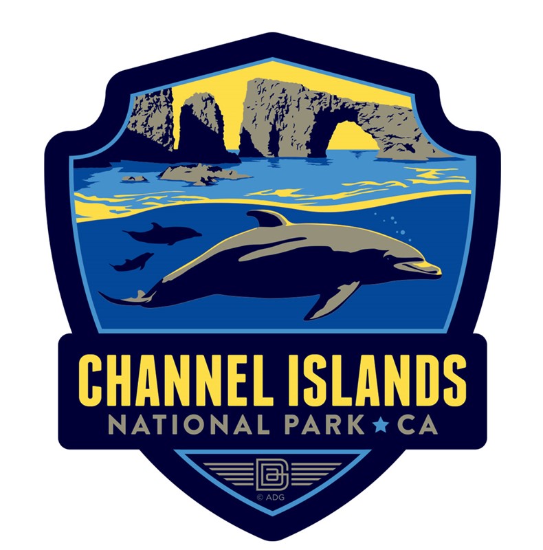 CA002EWM - Channel Islands Emblem Wooden Magnet | American Made